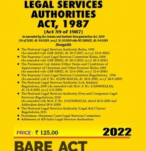 Legal Services Authorities Act, 1987 alongwith Rules, 1995