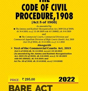 Code of Civil Procedure, 1908 P/Back