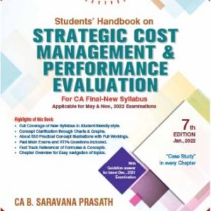 Students Handbook On Strategic Cost Management & Performance Evaluation