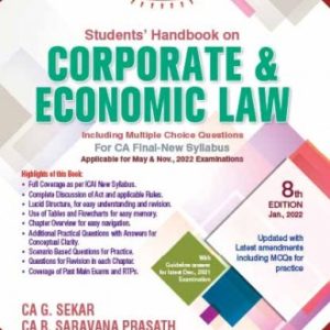 Students Handbook On Corporate & Economic Law