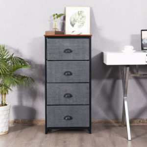 4-drawer Dresser Or Chest Bedroom Office/study Storage Organizer Cabinet Fabric Drawers Home Us