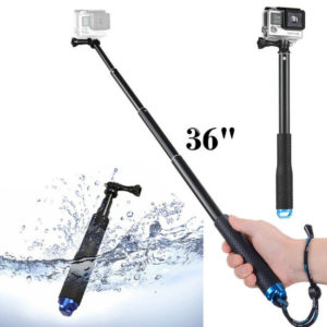36″ Waterproof Extension Pole Selfie Stick For Gopro Hero/session 8 7 6 5 4 3+ 3